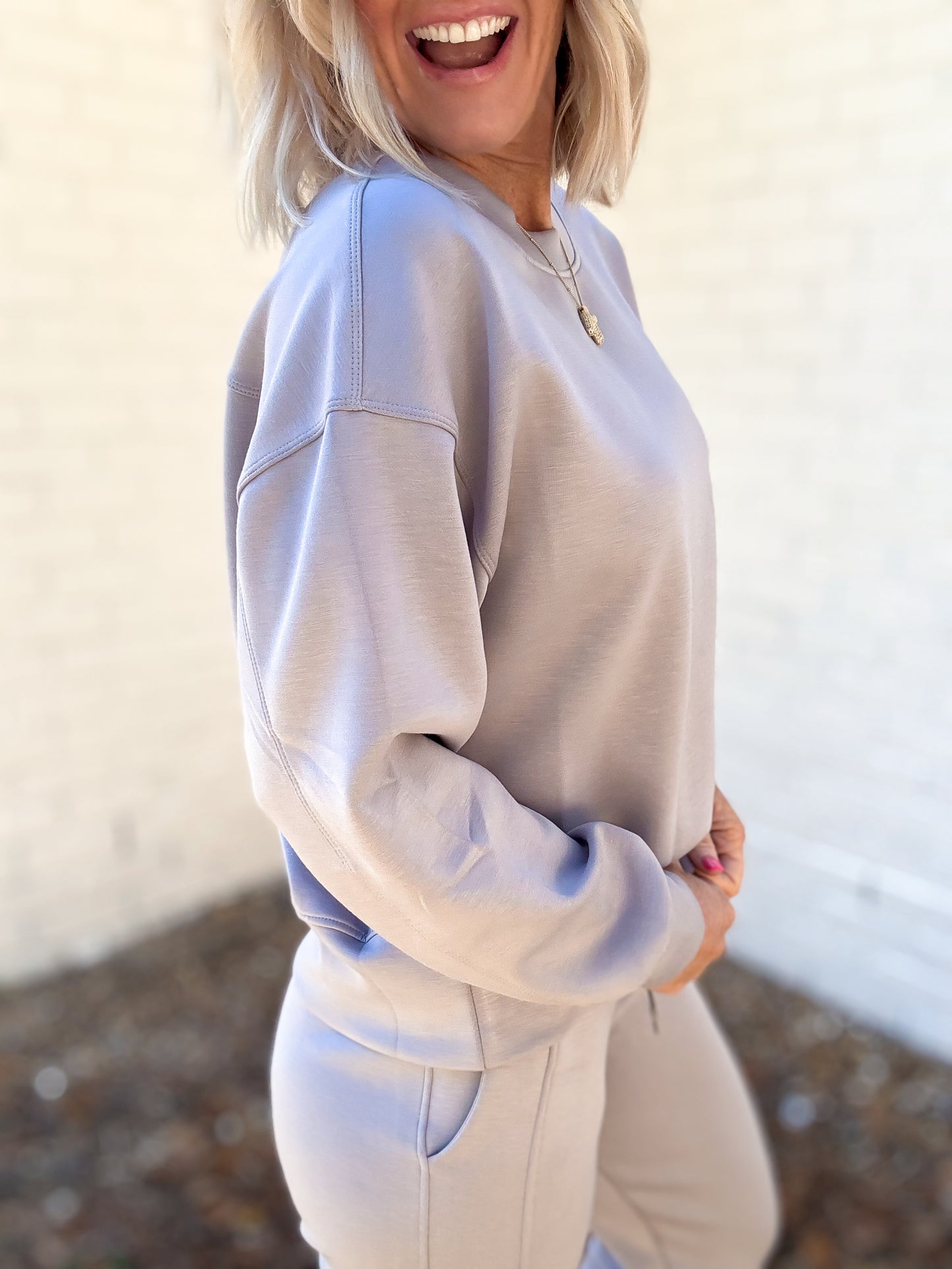 Luxurious Scuba Sweatshirt -- Gray