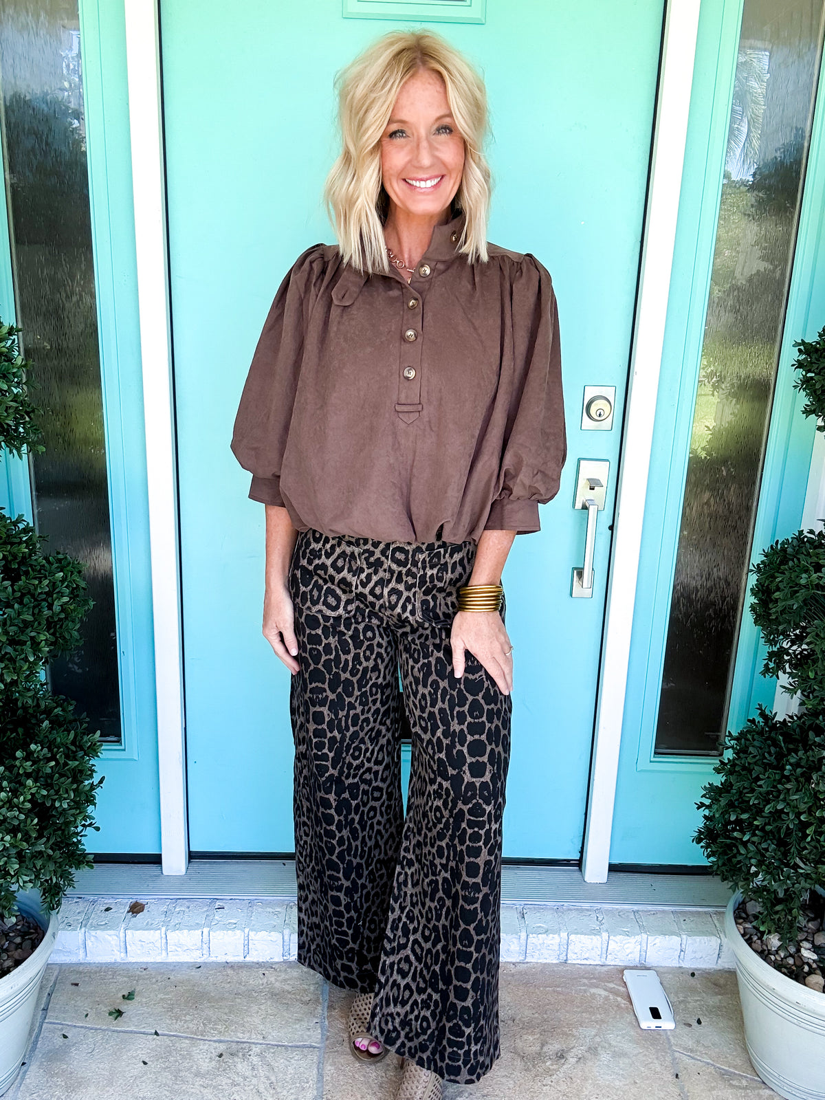 Boss Babe Suede Blouse
