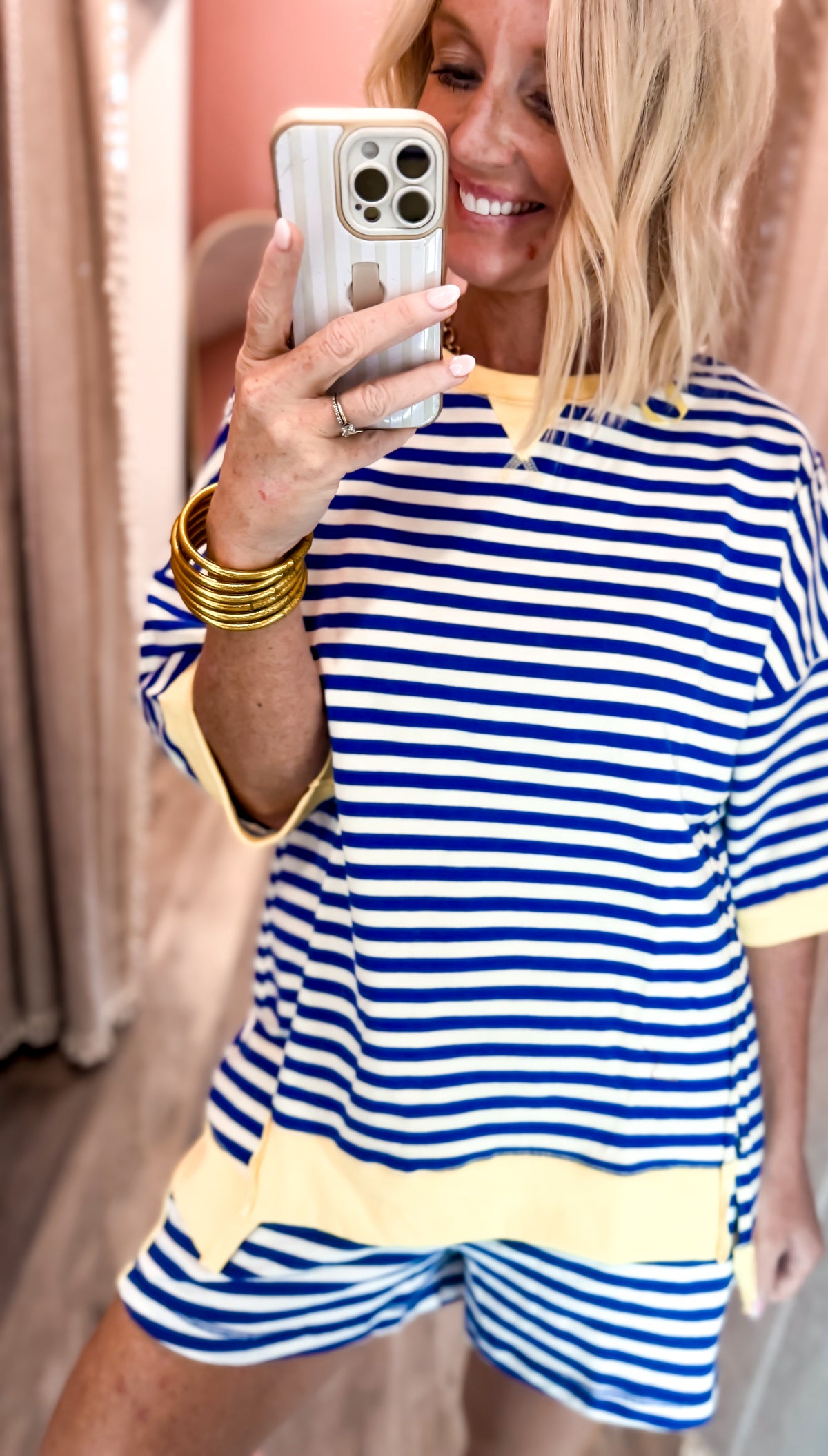 The Blues Stripe Top