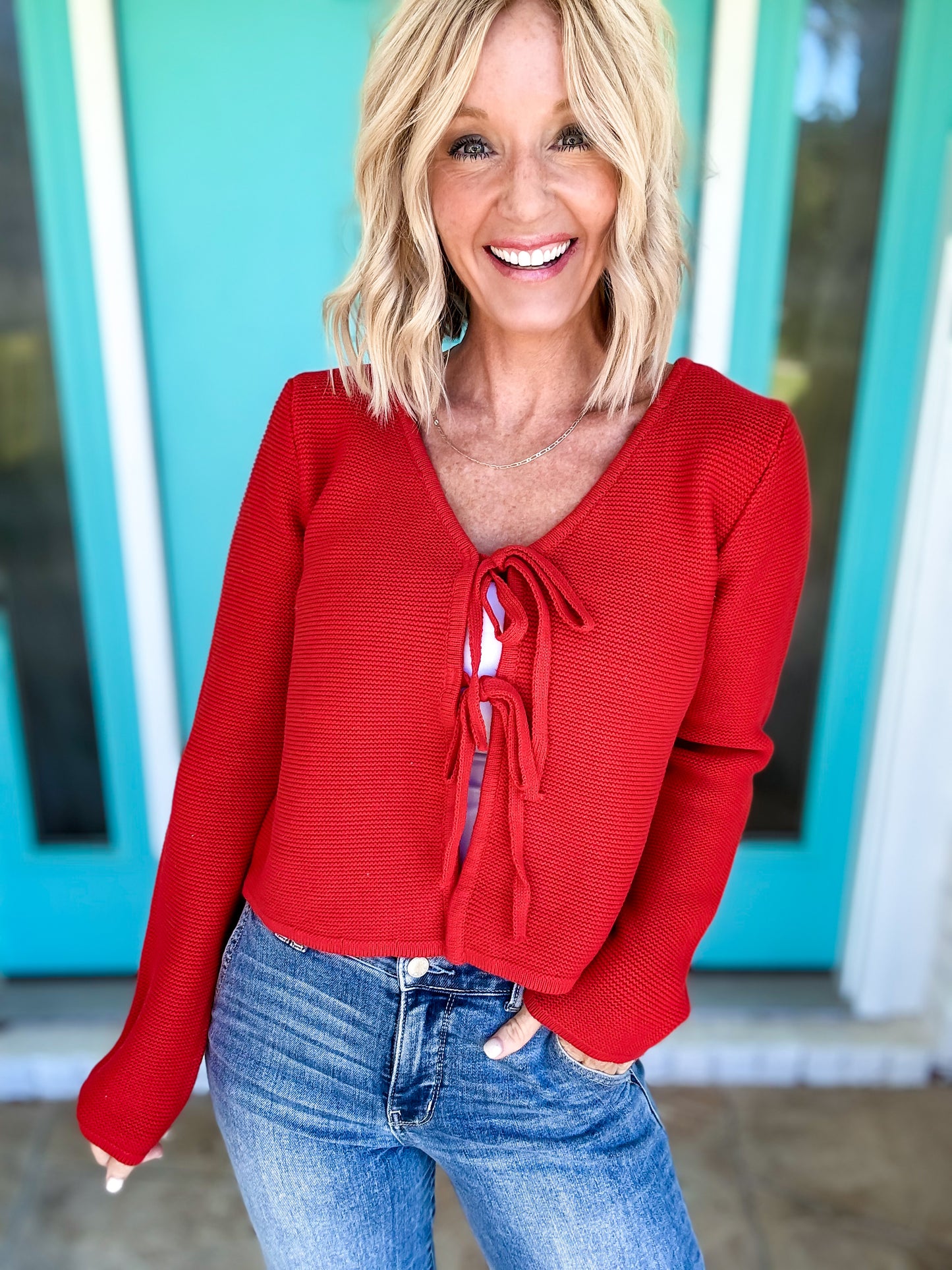 Knitted in Red Sweater