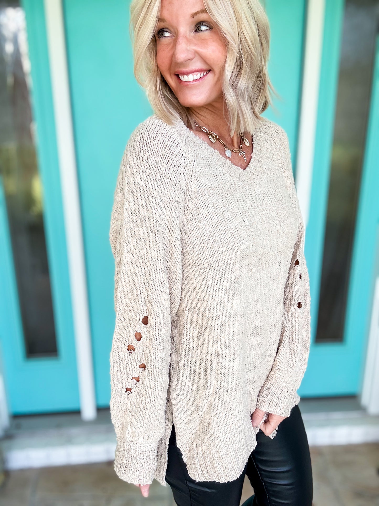 Fray Away Sweater
