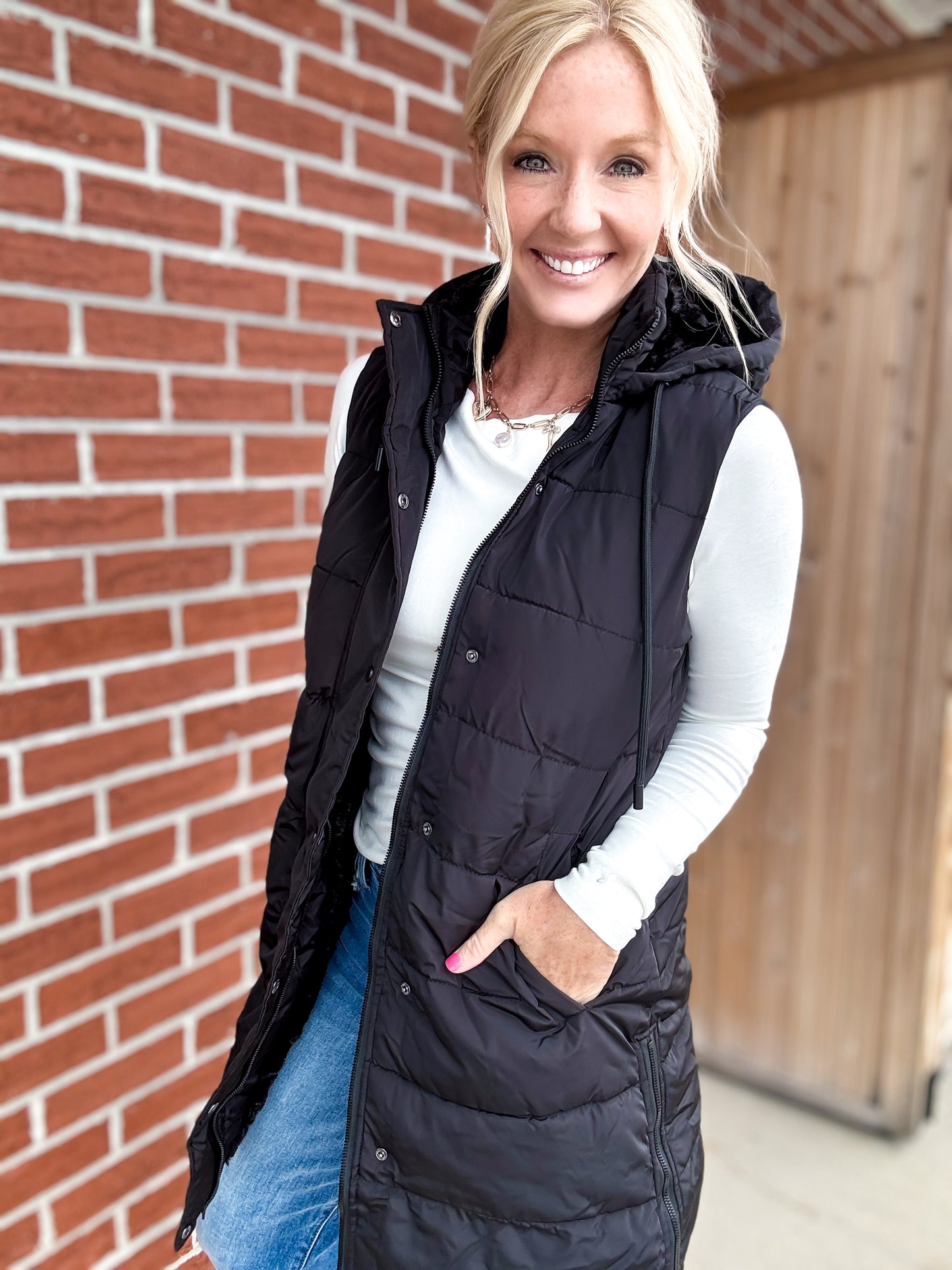 All Day Warmth Longline Puffer Vest