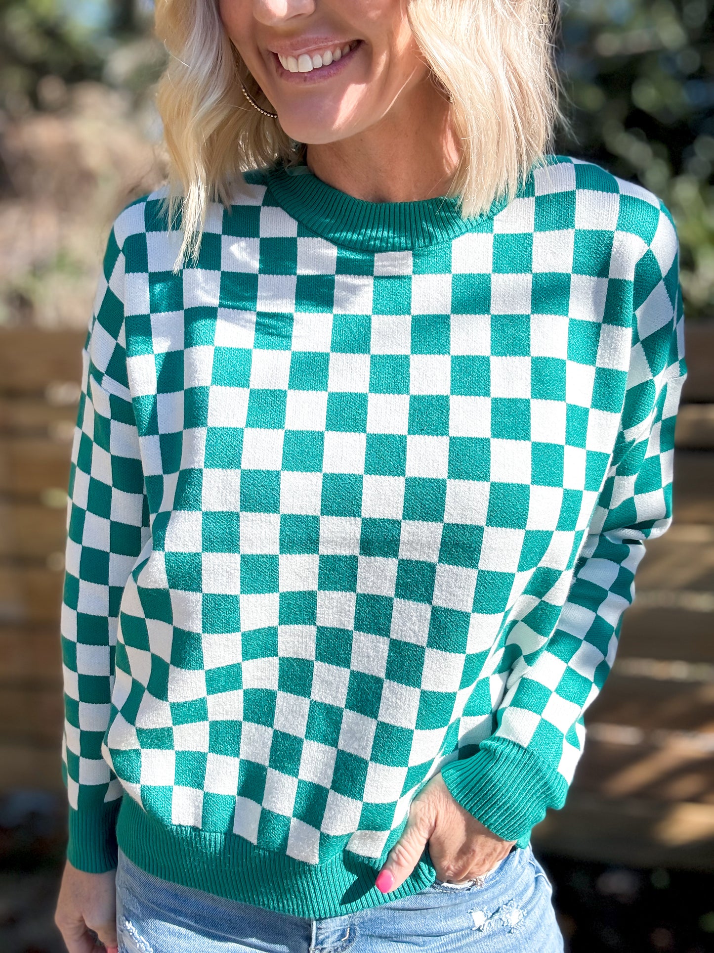 Checkered Craze Sweater