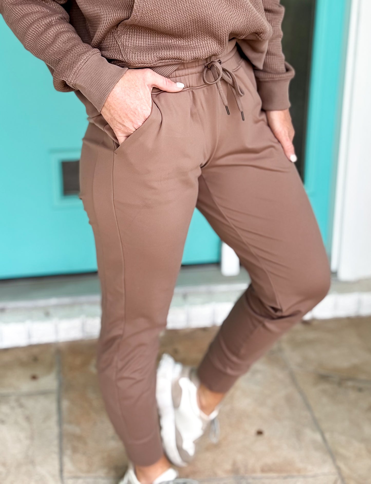 Micro Fleece Lined Joggers *Tan*