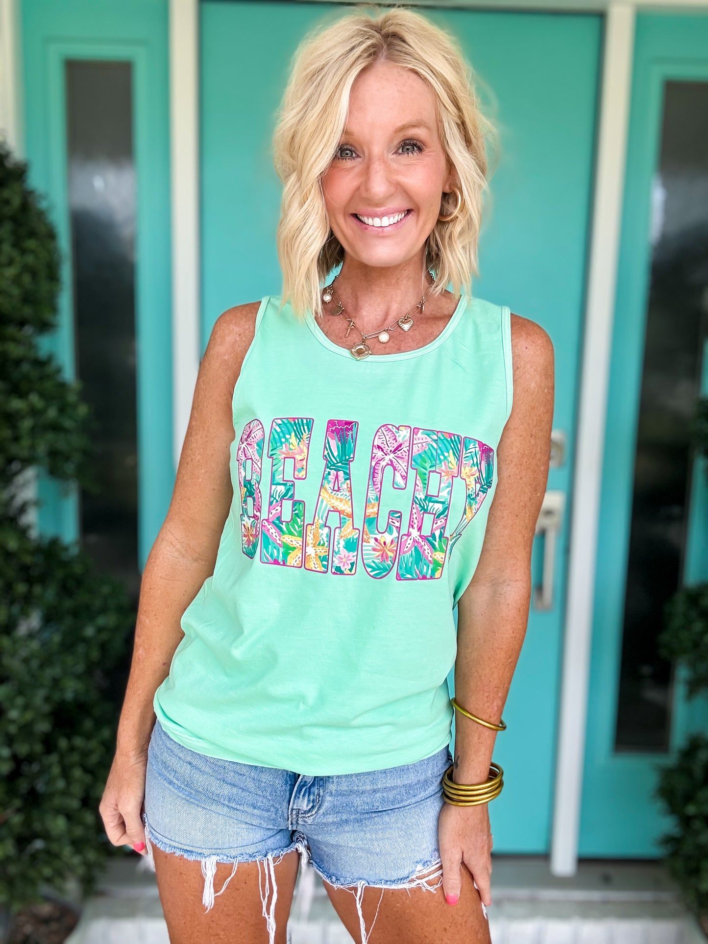 Beachy Floral Tank