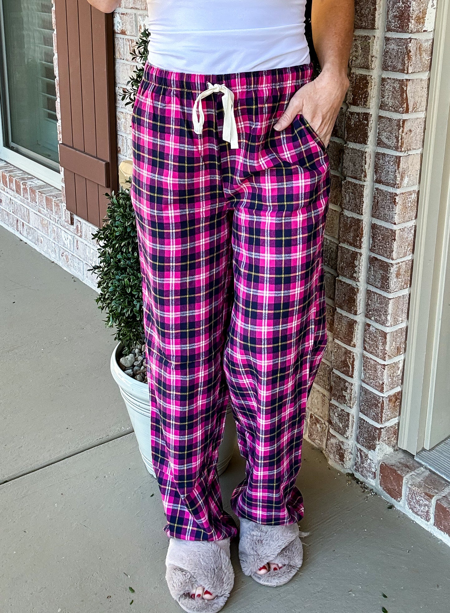 Pink Plaid Perfection Lounge Pants *pre-black Fri deal*