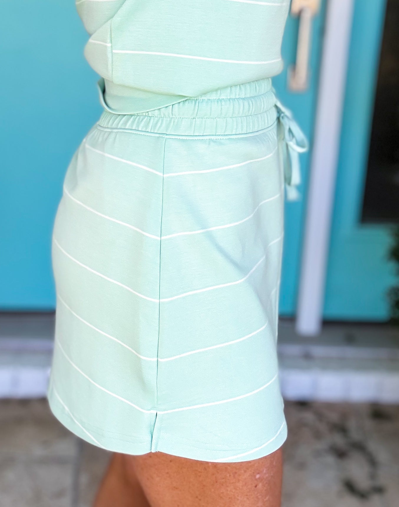 Layla Luxe Scuba Striped Skort