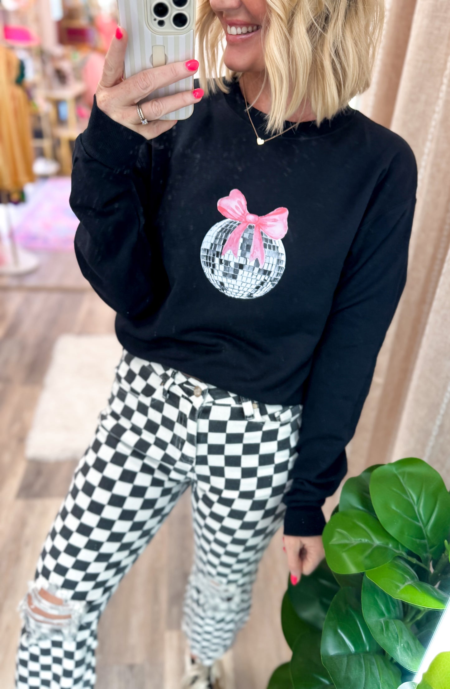 Discos & Bows Sweatshirt