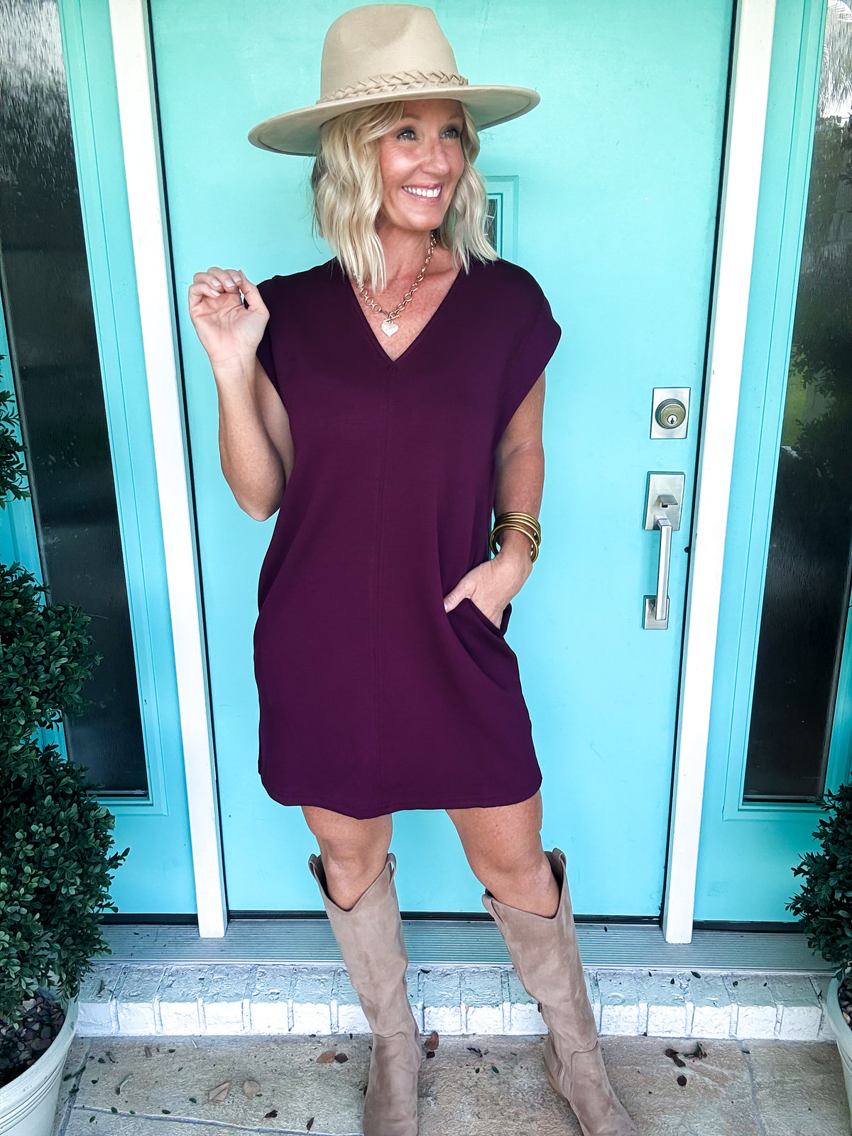 Fall Center Line Scuba Dress