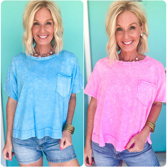 Halo Washed Boxy Tee