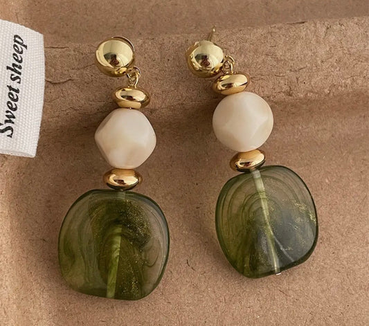The Mabel Earrings | Green
