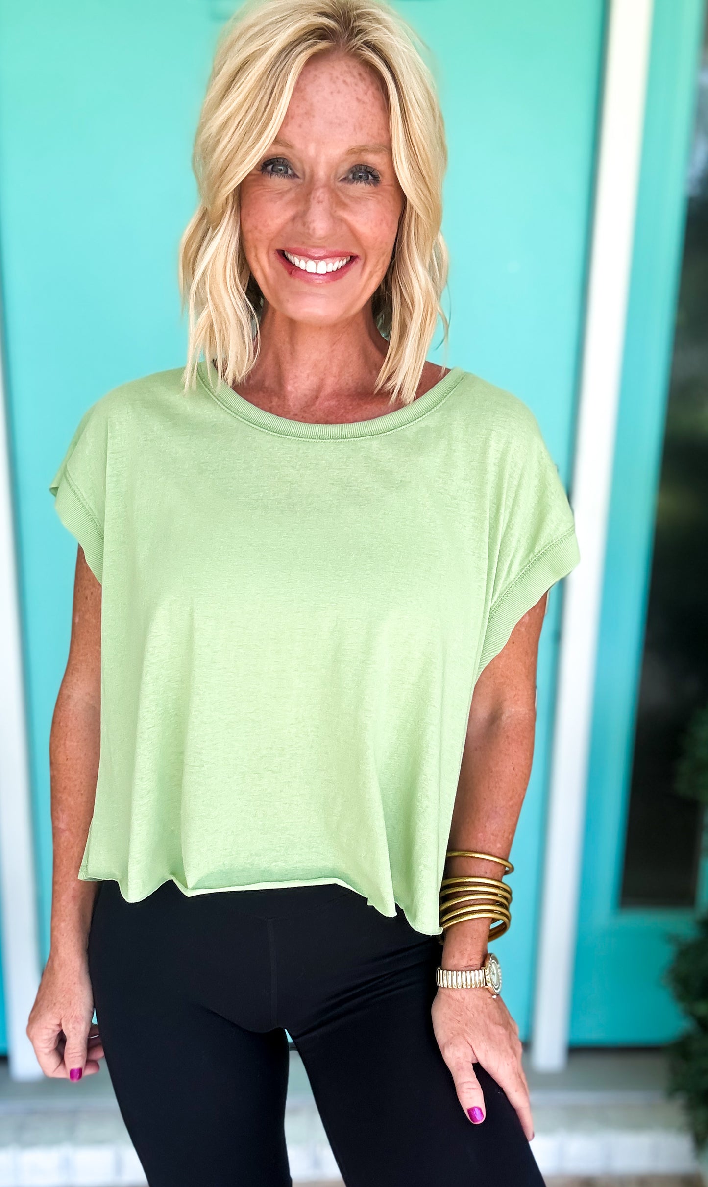 Boxy Open Back Tee