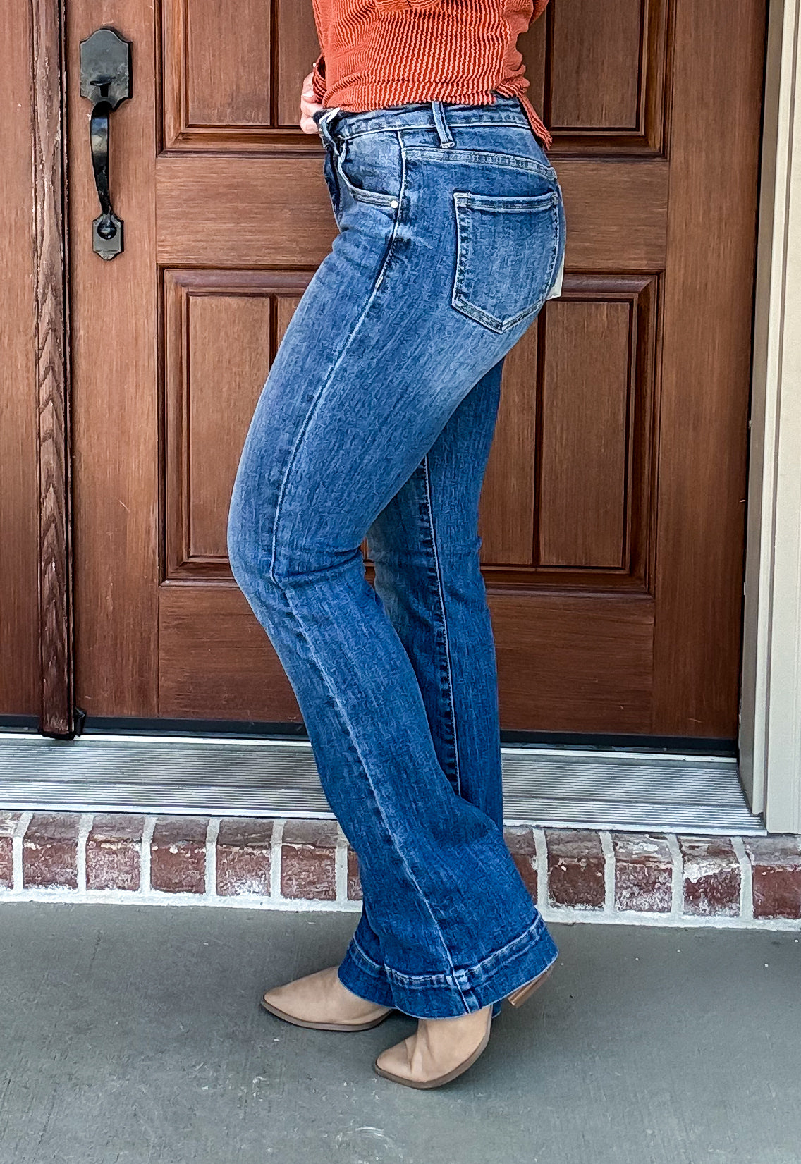 Mildred Mid Rise Bootcut Jeans