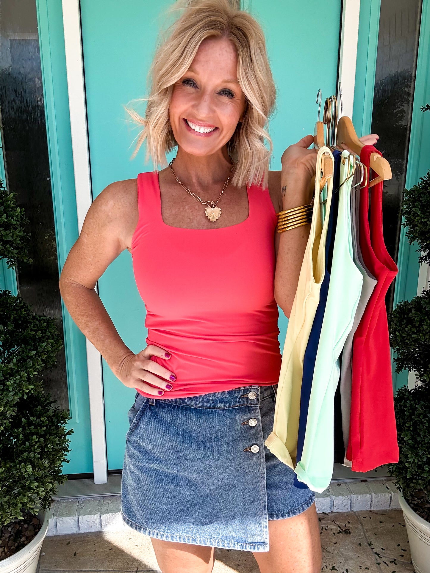 Seamless Square Neck Buttery Tank