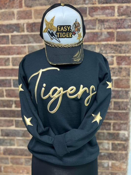 Tigers Metallic Puff Sweatshirt