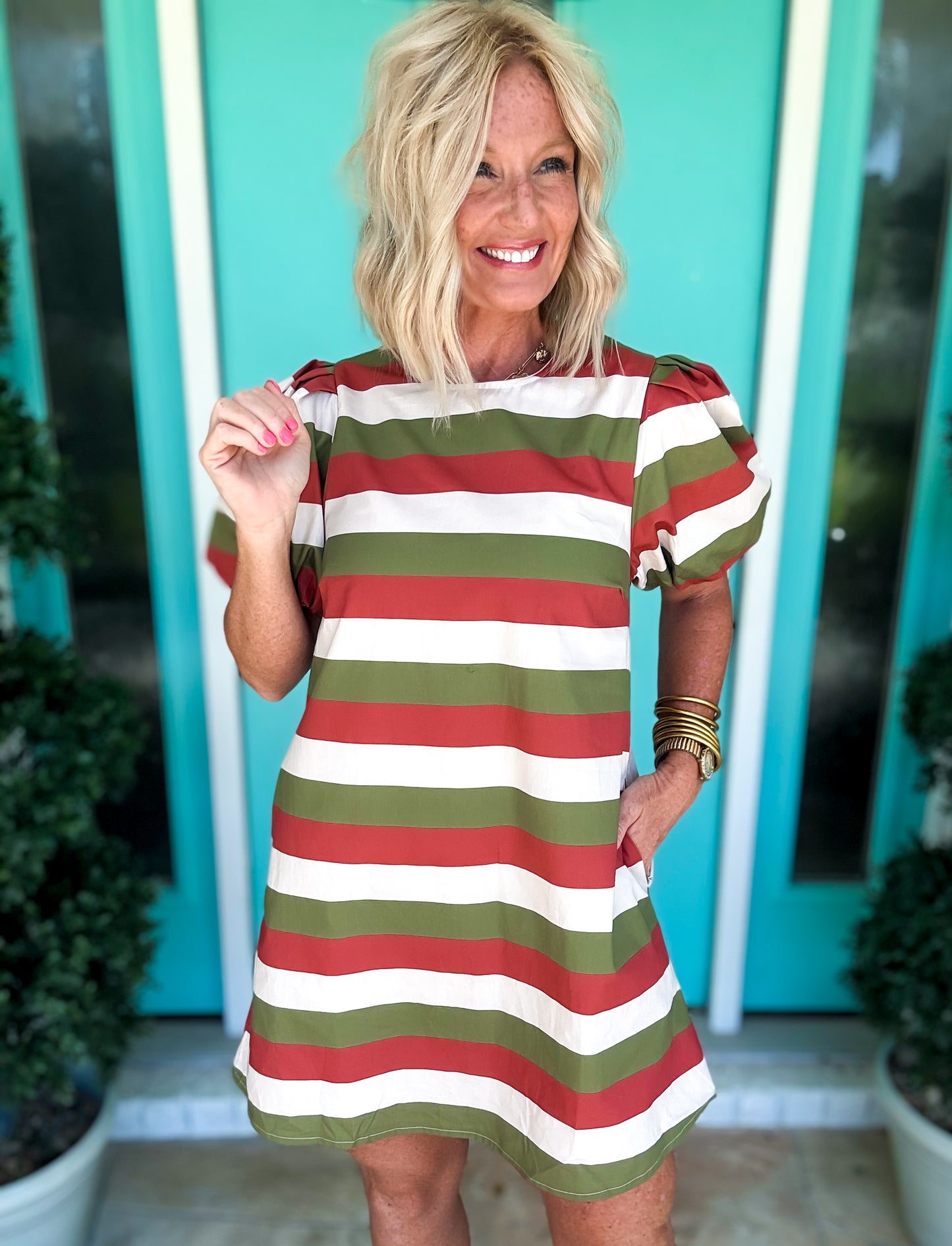 Olive Twist Dress