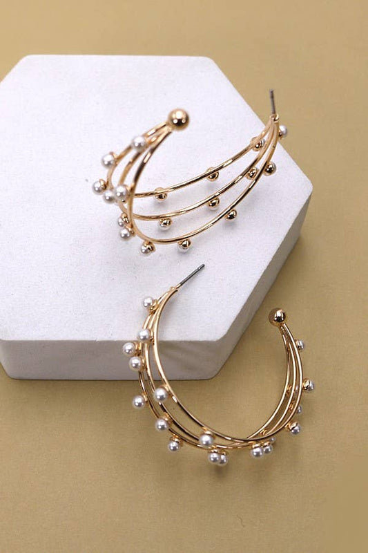 Pearl Perfection Hoops