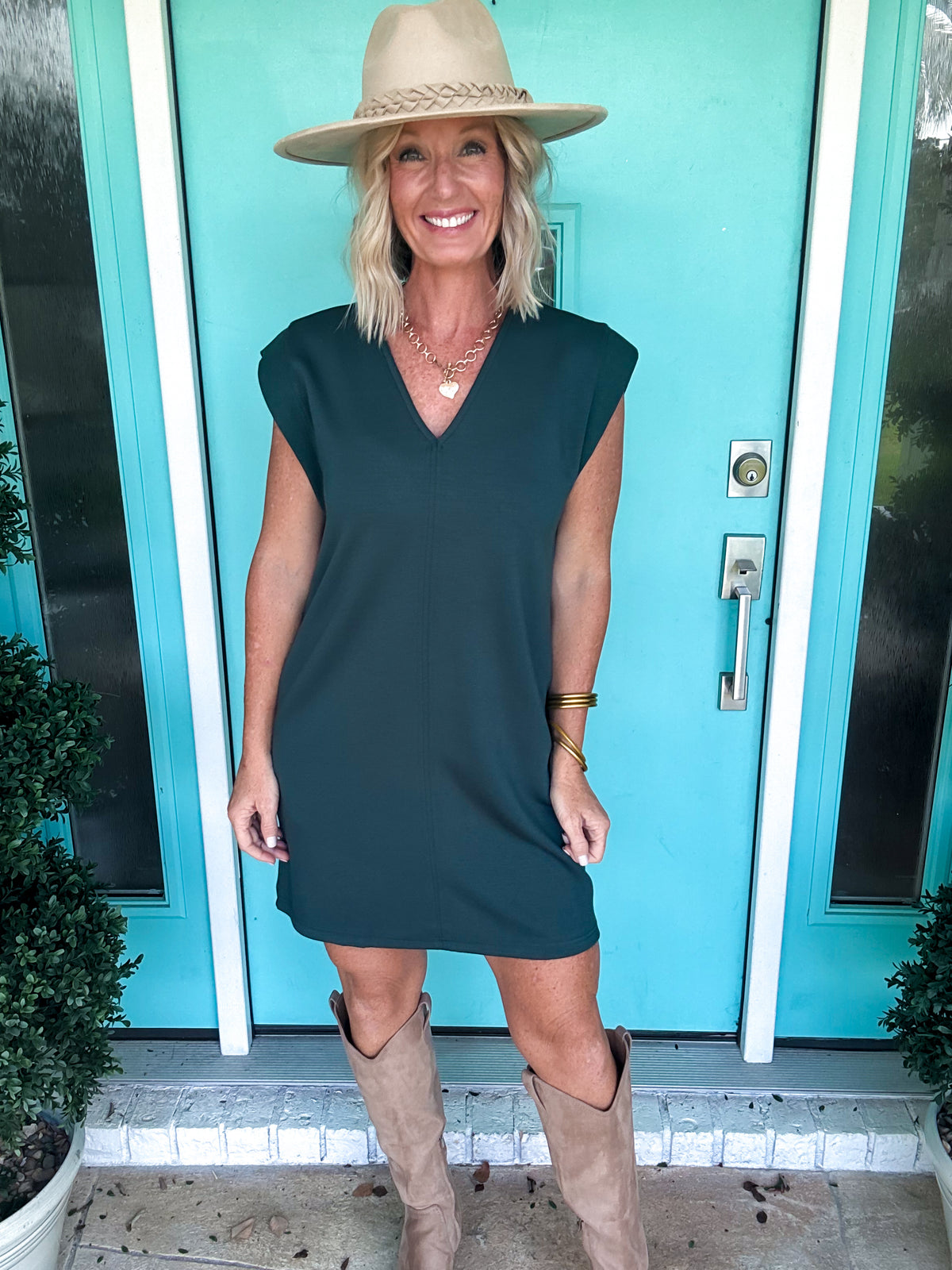 Fall Center Line Scuba Dress