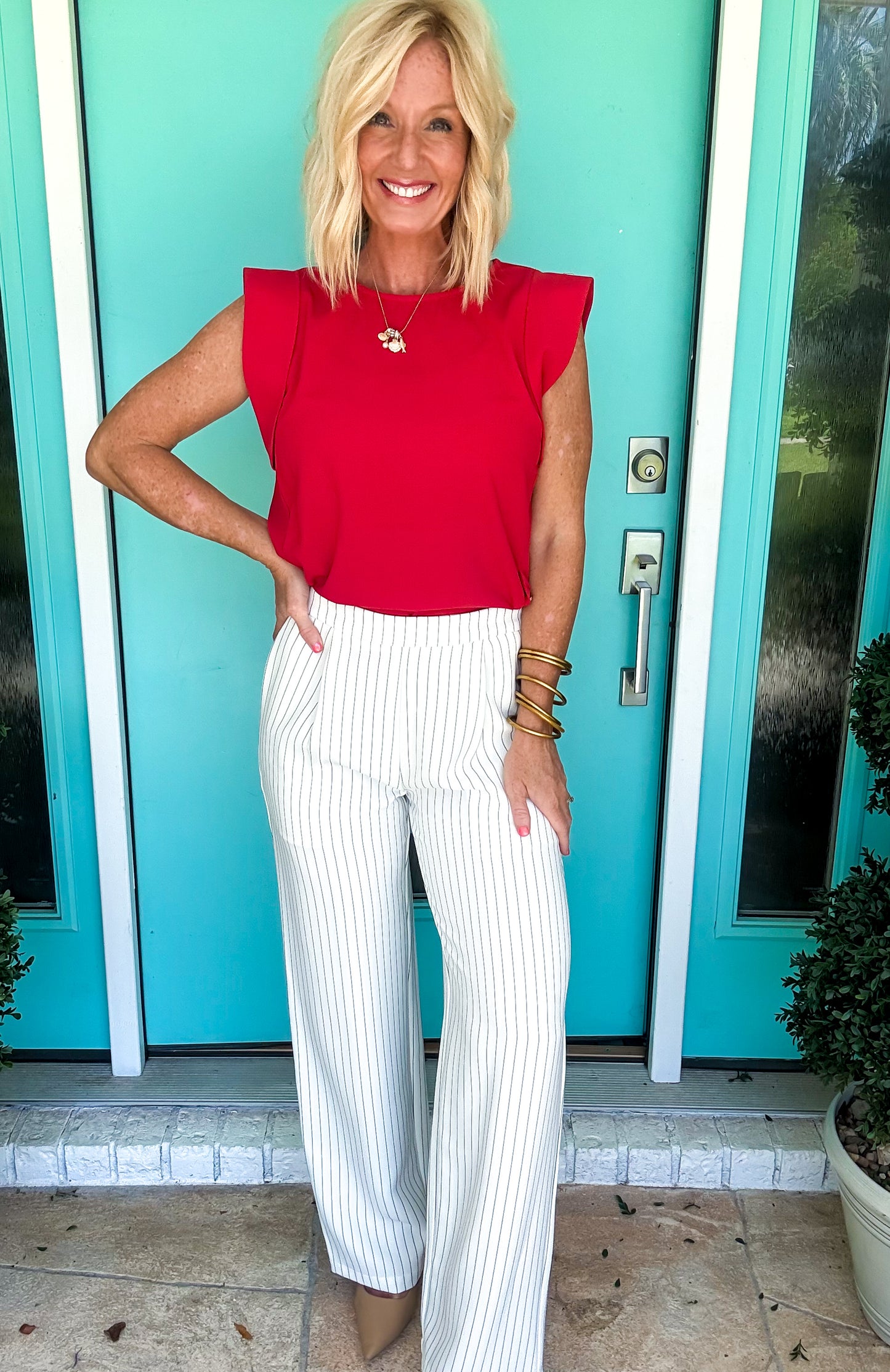 Power Stripe Trouser Pants
