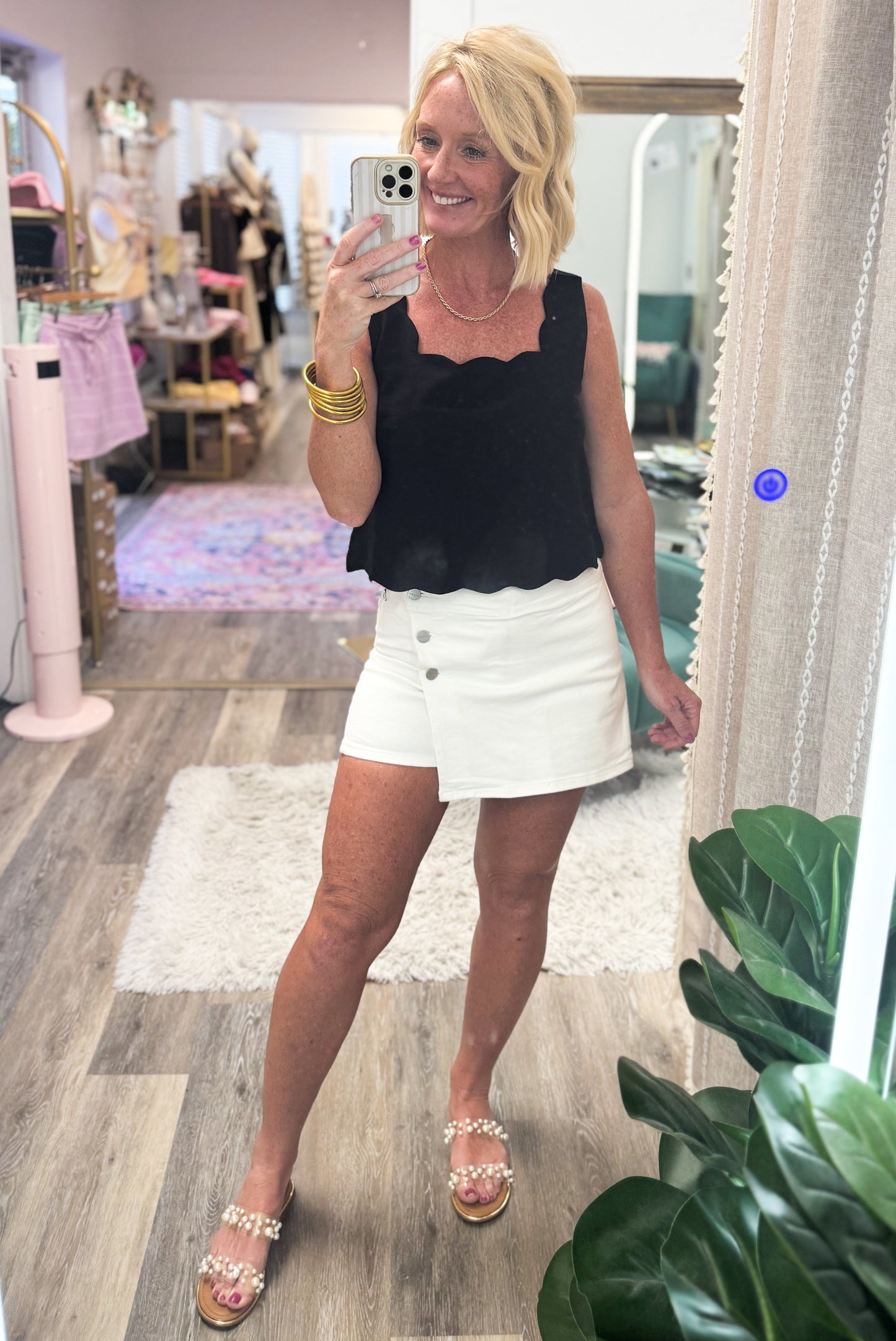 Social Season Denim Skort