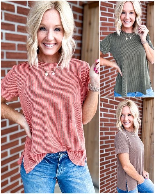 Rustwood Ribbed Top