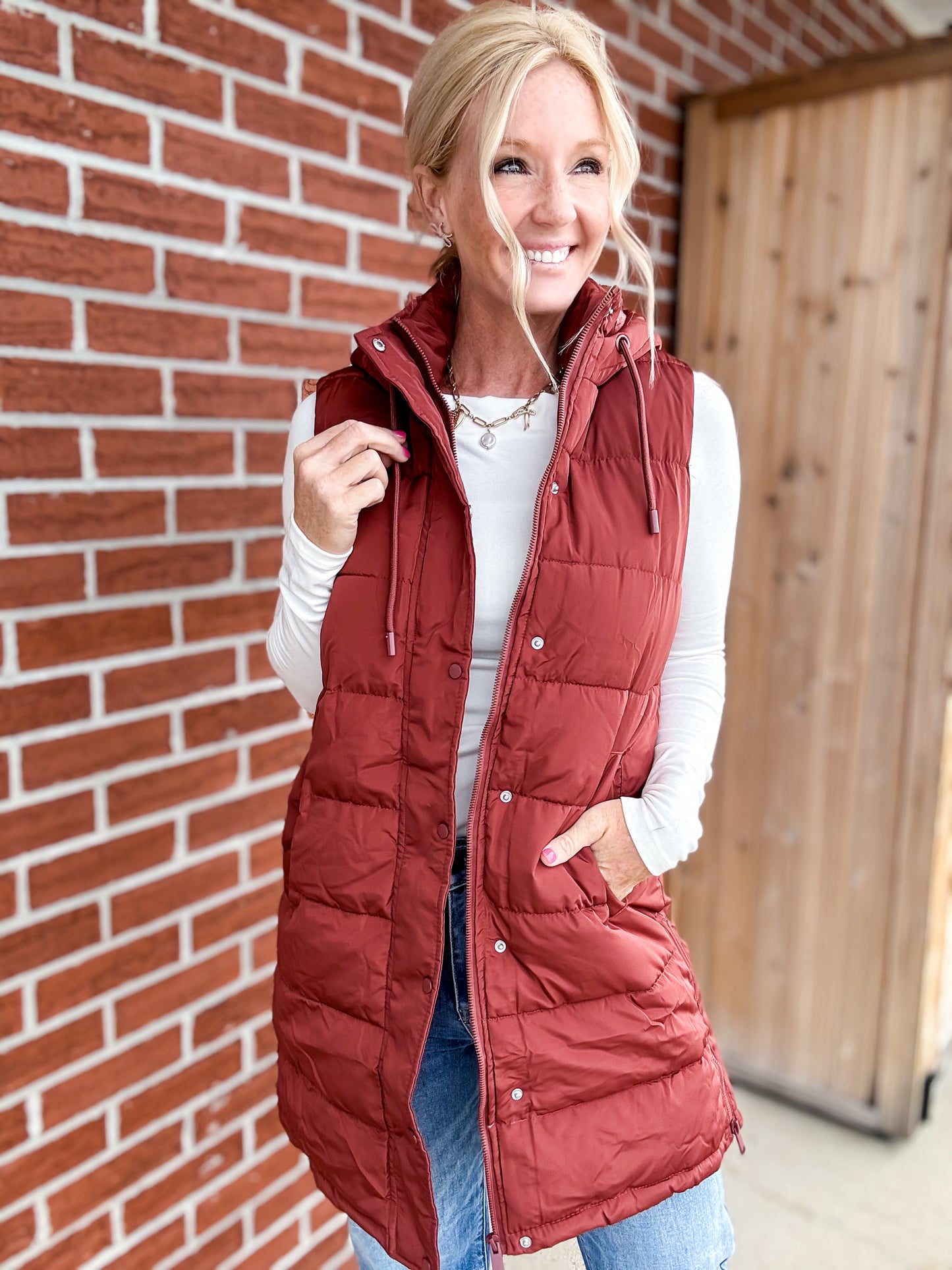 All Day Warmth Longline Puffer Vest