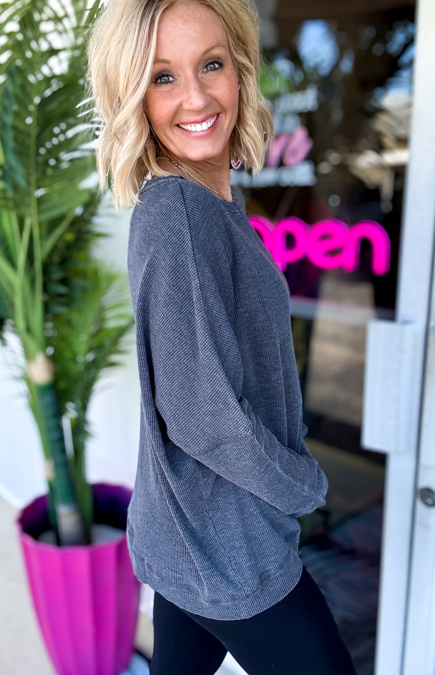 The Rib & Relax Pullover by Mono B