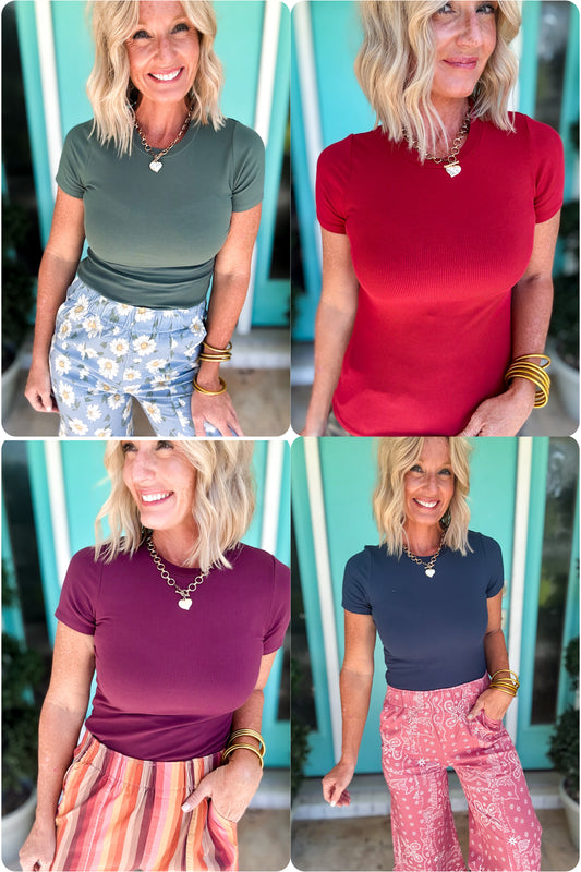 Streamlined Rib Tee by Mono B