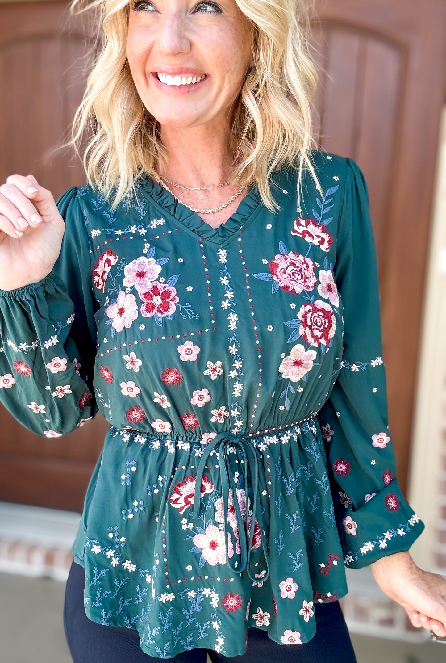 All Over Embroidery Blouse