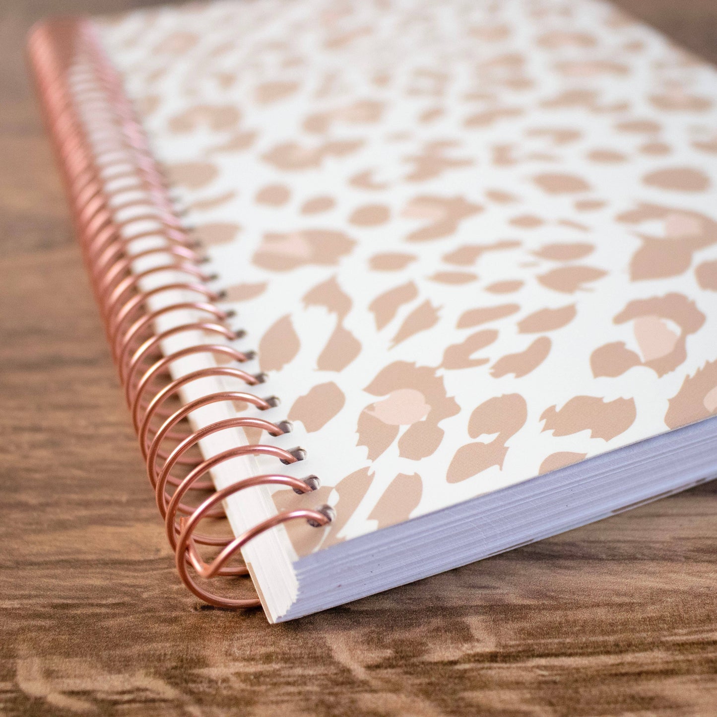 Tan Leopard Planner