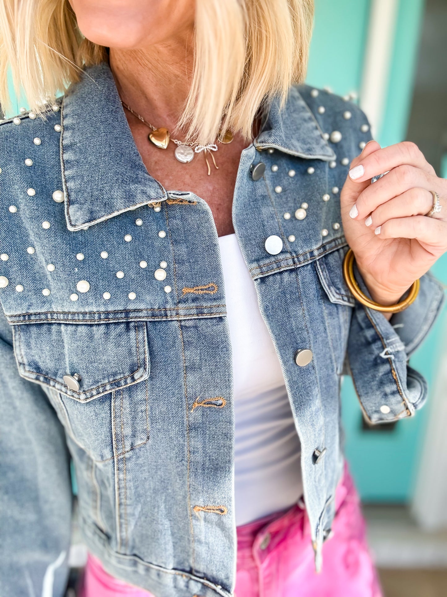 Pearl Icon Denim Jacket