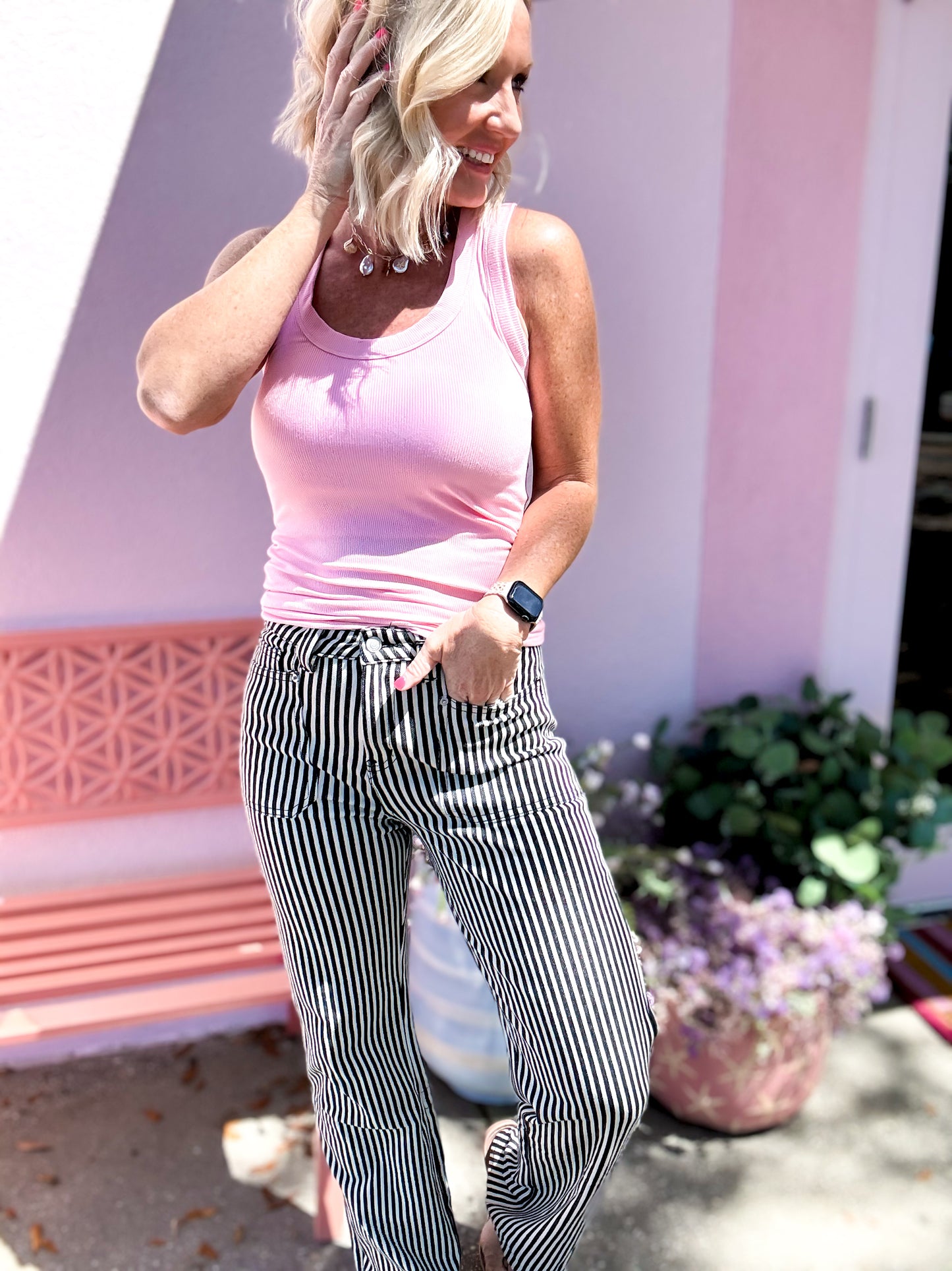 Metro Striped Jean