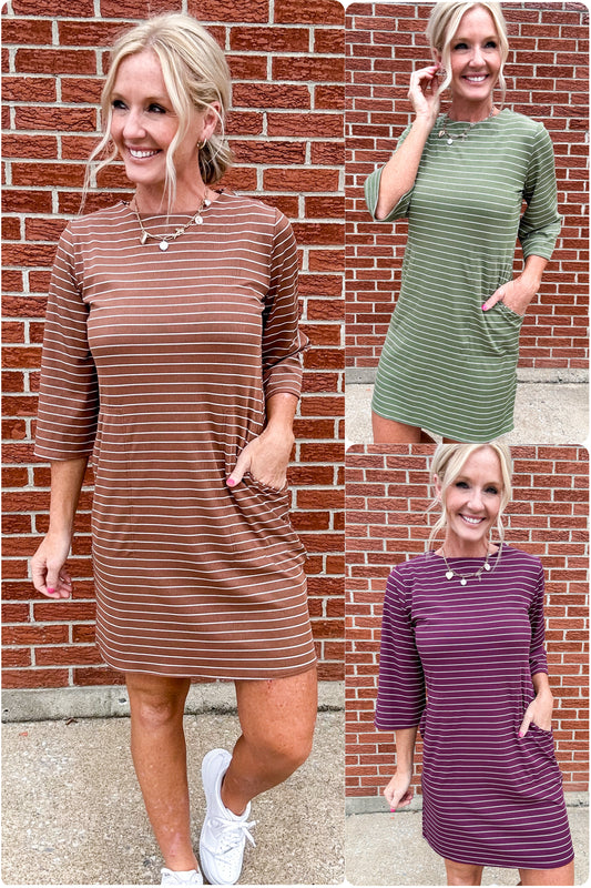 Falling Lines Dress