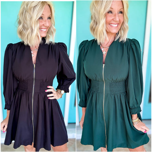 Zipped Up Charm Dress