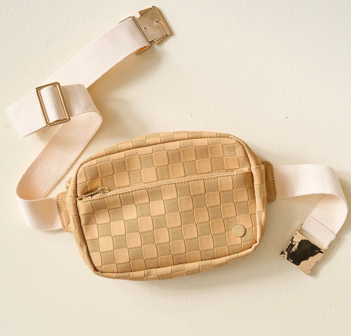 Urban Tan Check Belt Bag