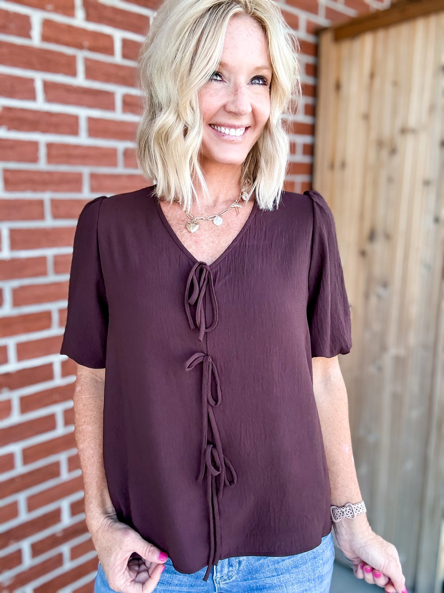 Tie Front Blouse