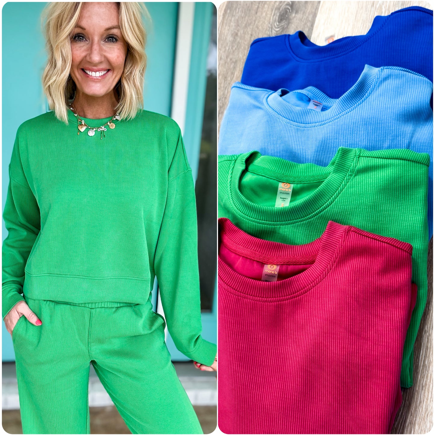 That Sunday Feeling Cropped Long Sleeve by Mono B