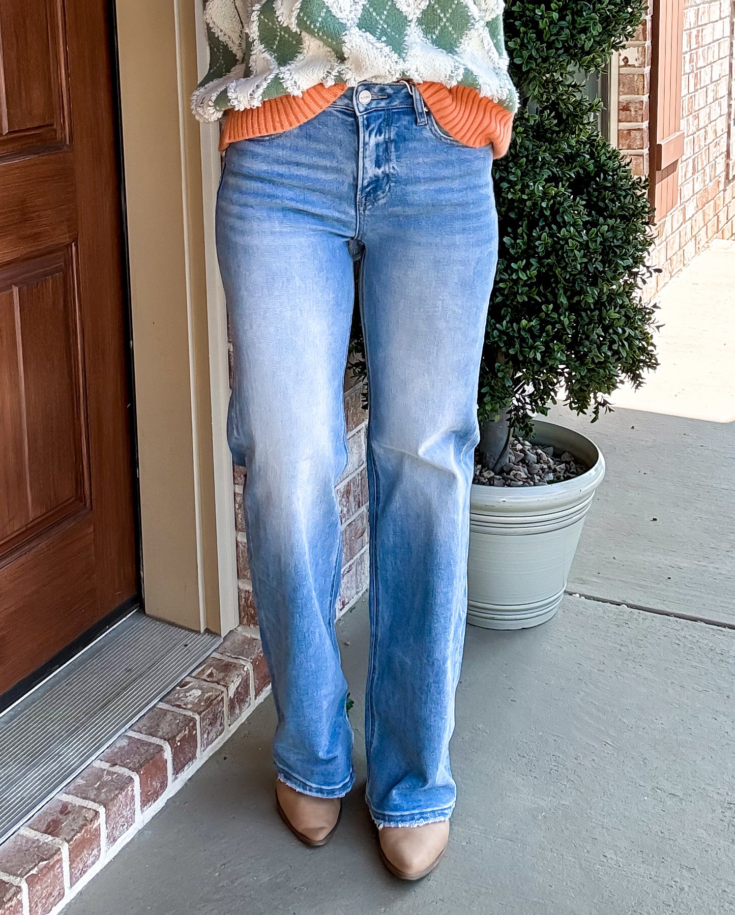 Harleigh High Rise Straight Jeans