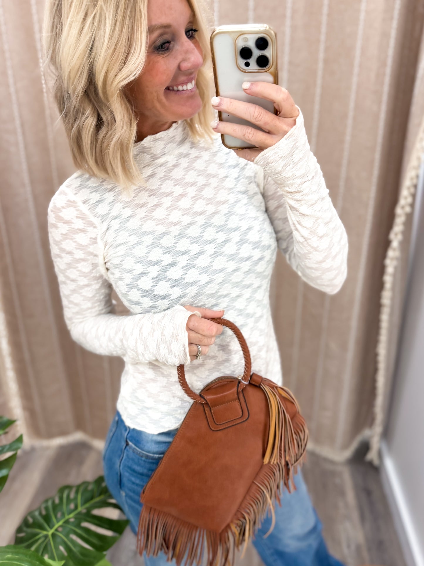 Fringe Cuff Clutch Tassel Wristlet Clutch Bag