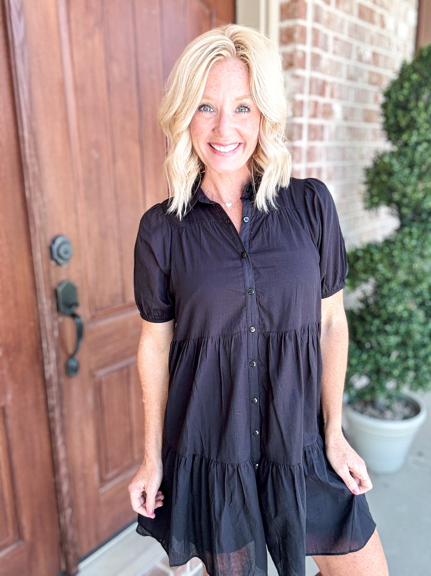 Tabitha Tiered Shirt Dress