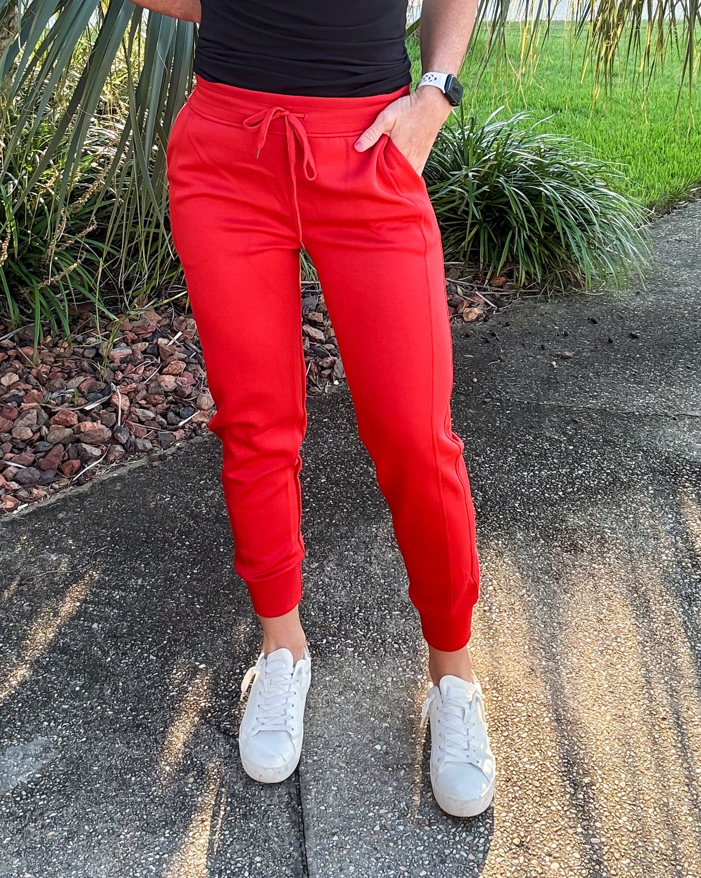 Luxurious Scuba Joggers -- Red