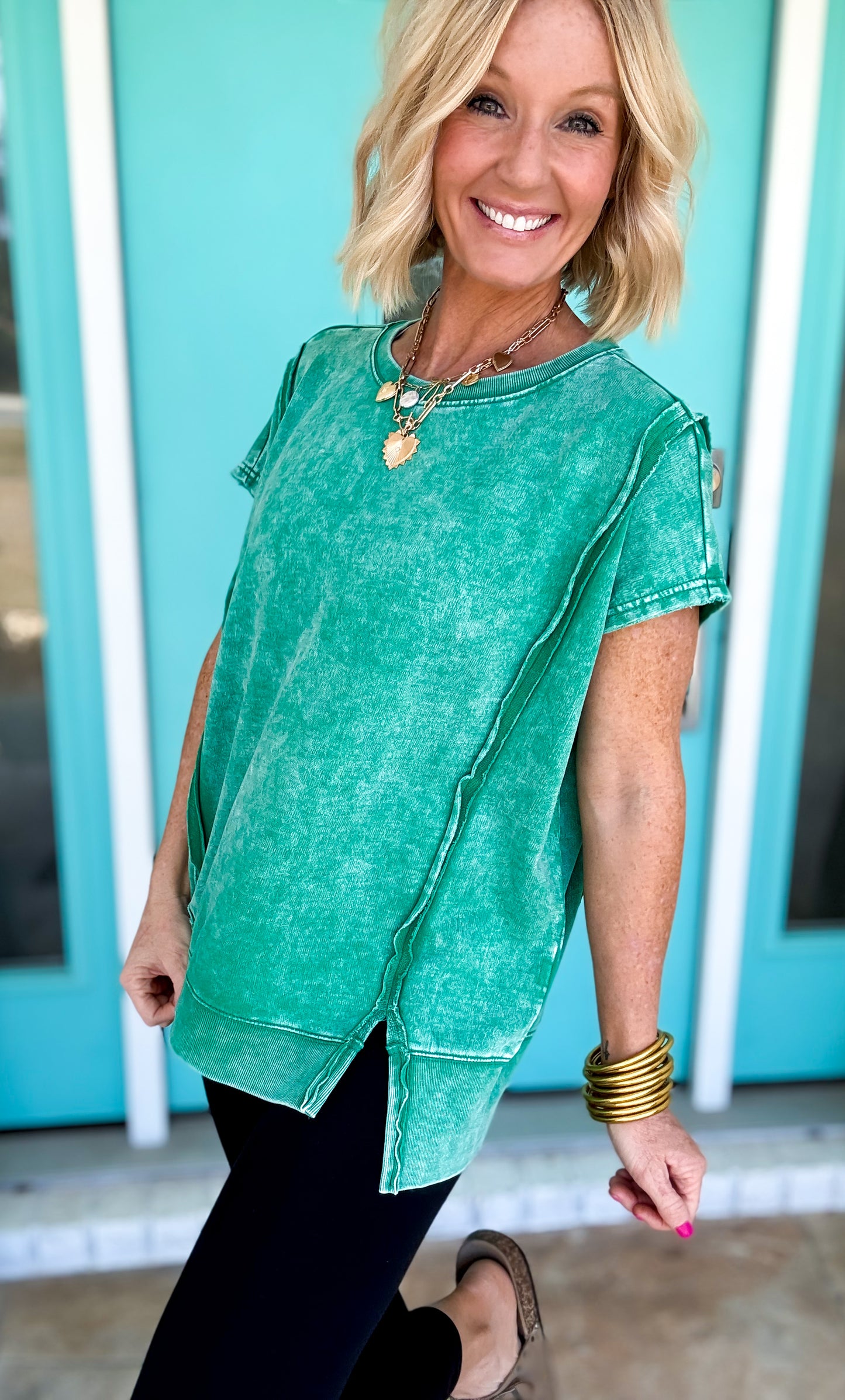 Sweet Tart Acid Washed Top