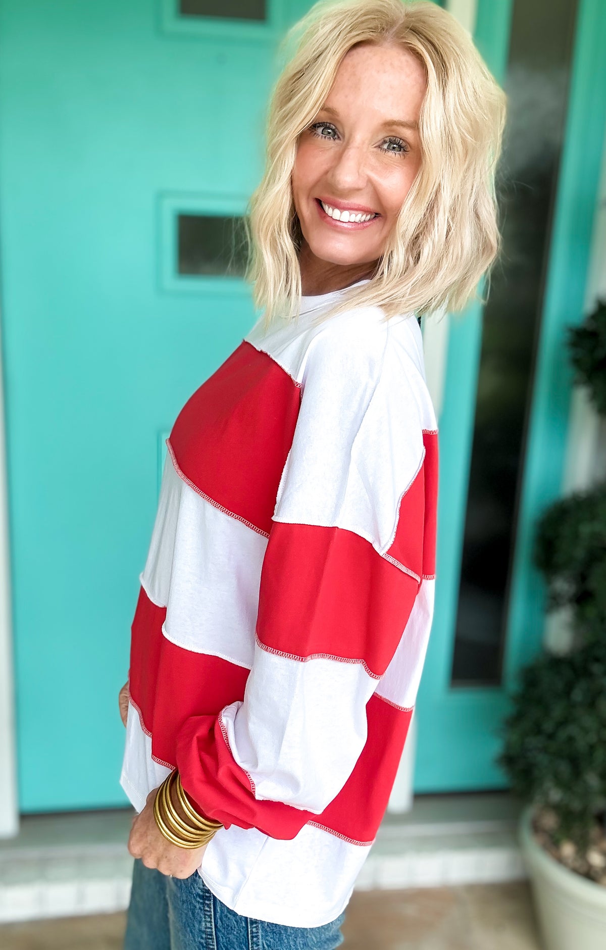 Red Hot Long Sleeve Top
