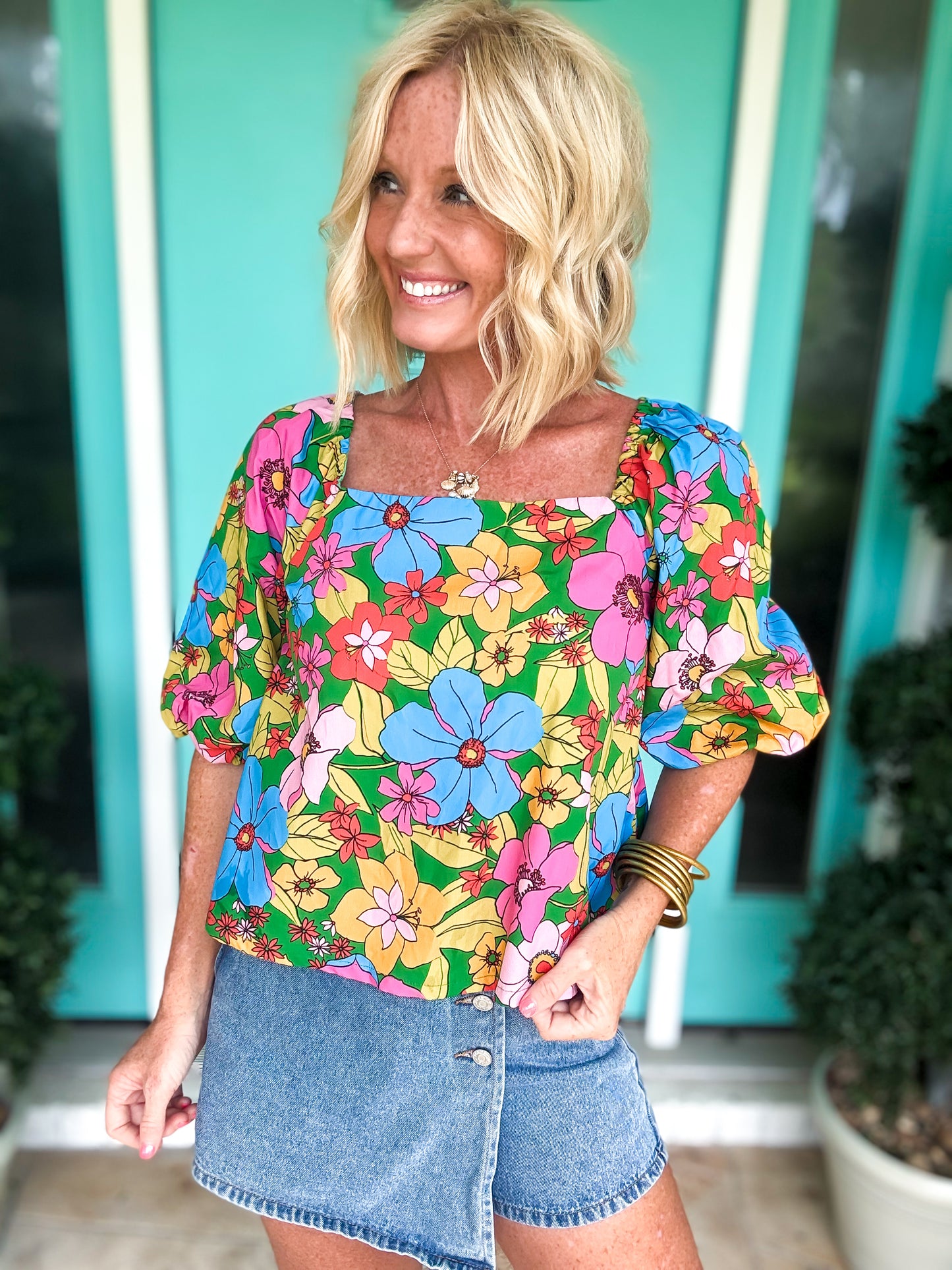 Retro Bouquet Blouse