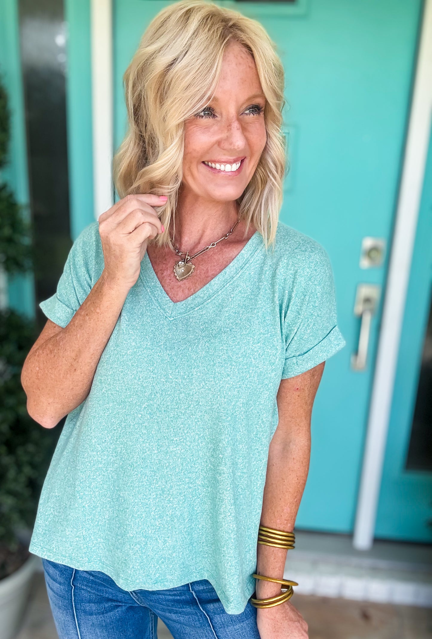 Soft Melange Basic Tee | Deal of the Day