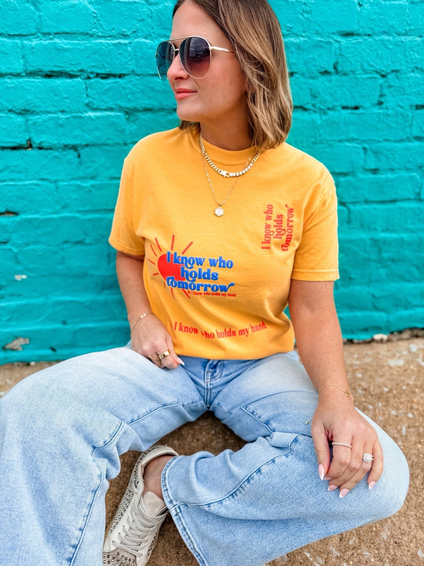 I Know Who Holds Tomorrow Tee