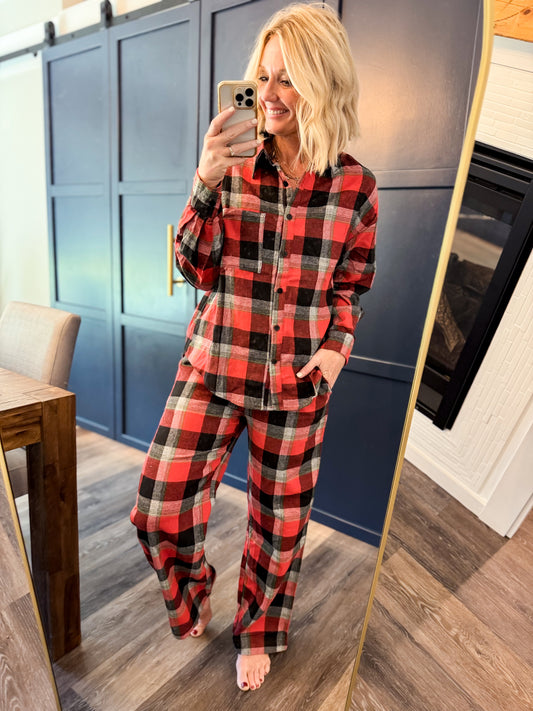 Home for the Holidays Flannel Set