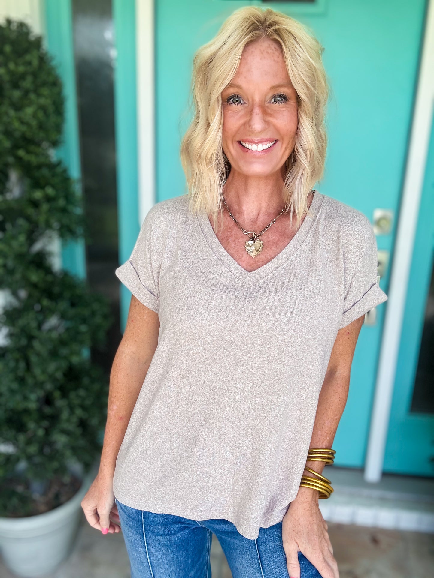 Soft Melange Basic Tee | Deal of the Day