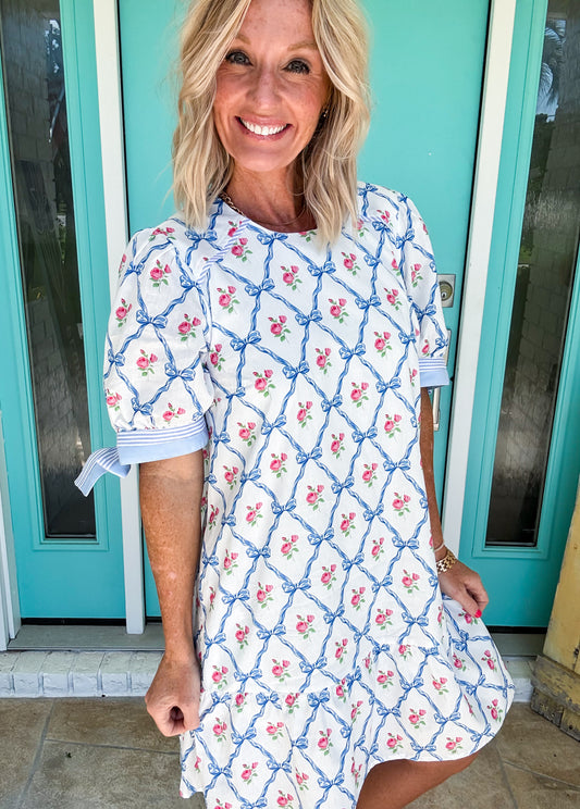 Tie It Up Dainty Floral Dress