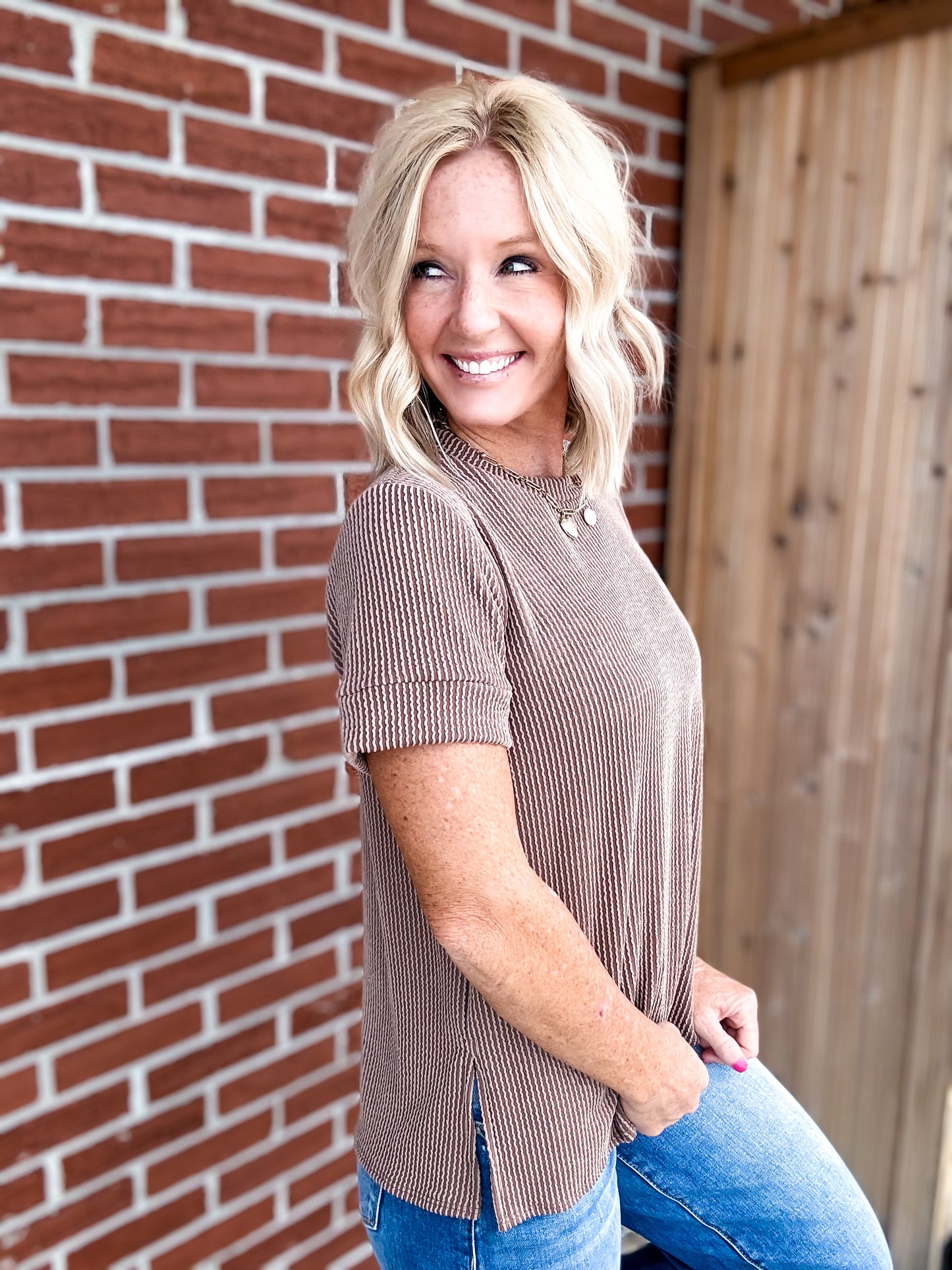 Rustwood Ribbed Top